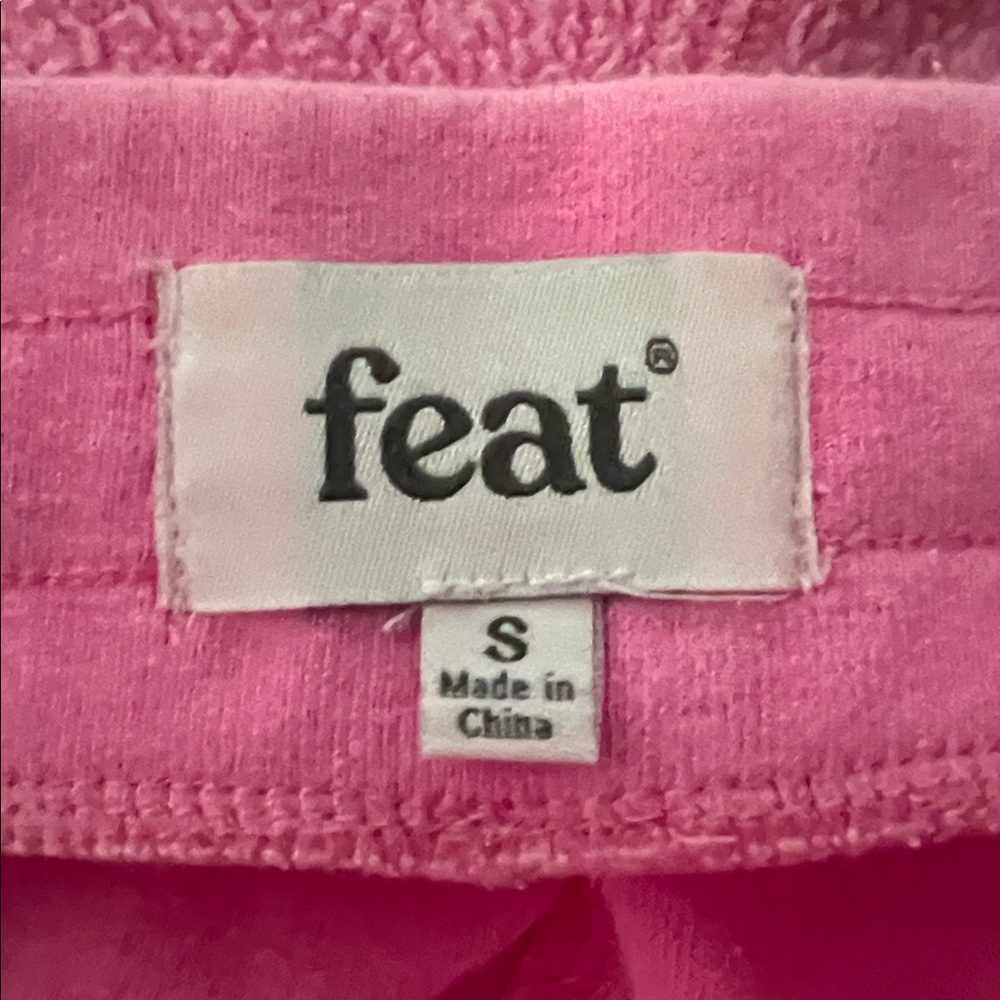 FEAT 2 Piece Sweatshirt & Jogger Set Pink Blanket blend - Picture 6 of 7